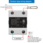 LCTC SSR Random Solid State Relay 10A 25A 40A 60A 80A 100A 120A DC Control AC Single Phase Control 3-6VDC 24-480VAC