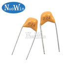 100PCS MLCC Monolithic Ceramic Capacitor 10PF 22PF 100PF 1NF 2.2NF 4.7NF 10NF 22NF 100NF 0.1UF 1UF 2.2UF 10UF 50V P=5.08mm