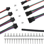 570pcs 2 3 4 5 Pin Pitch 2.54mm SM JST Male and Female Wire Connector Housing Adapter Crimp Terminal with SN28B Plier