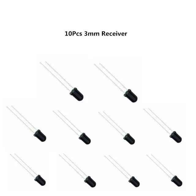 10pairs 3mm 5mm 940nm LEDs Infrared Emitter and IR Receiver Diode Diodes 301A