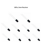 10pairs 3mm 5mm 940nm LEDs Infrared Emitter and IR Receiver Diode Diodes 301A