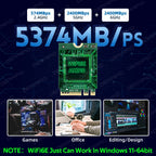 Tri Band WiFi6E AX210NGW 5400Mbps Bluetooth 5.4 802.11AX Wireless Wi-Fi 6E AX210 For Intel AX210NGW M.2 NGFF WiFi Card Win10/11