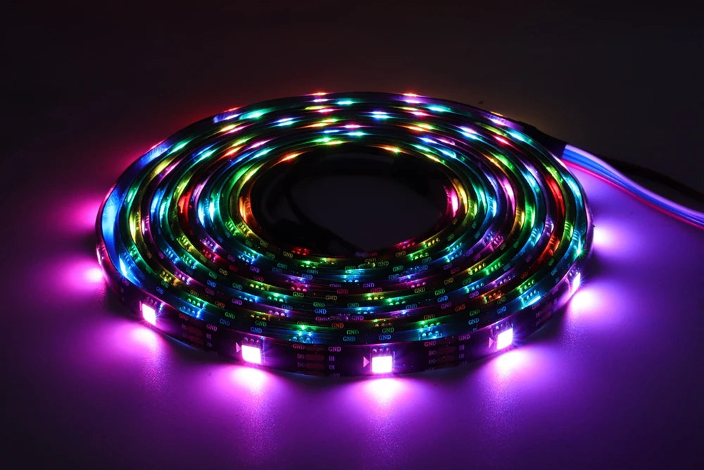 DC5V WS2812B WS2813 Individually Addressable RGBIC Led Strip DC12V WS2811 WS2815 5050 30/60/144Pixels/Leds/m Smart LED Light