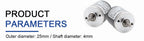 Cloweit 25mm Incremental Encoder 4mm Shaft Rotary  100 200 360 400 500 600 800 PPR 5-24VDC E6A2-CWZSE Automation Sensor Switches