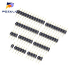 10PCS 2.54mm Pin Header Male Single Row 40 Pin 2.54mm Round Pin Connector 1x2p 3p 4p 5p 6p 7p 8p 9p 10p 12p 20p 40P