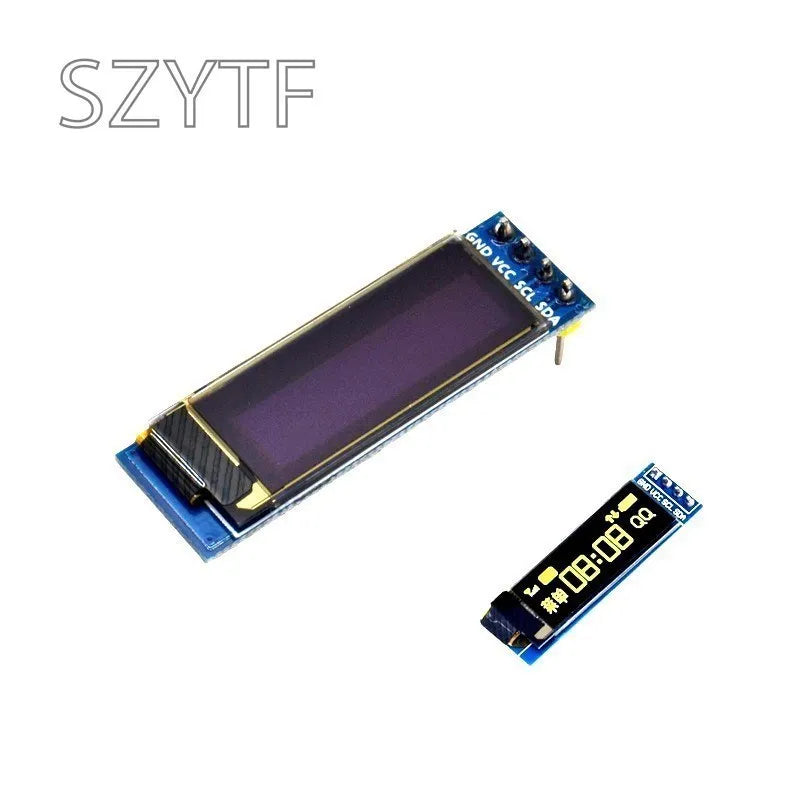 0.91 Inch 128x32 IIC I2C White / Blue OLED LCD Display DIY Module SSD1306 Driver IC DC 3.3V 5V for Arduino