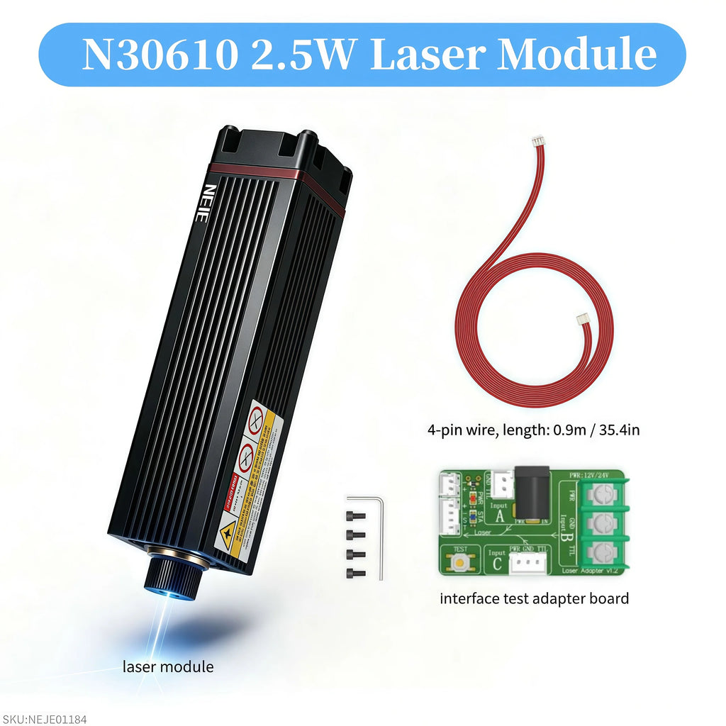 NEJE N30820 E30 E40 A40630 A40640 CNC Diode Laser Module 40W 80W for Wood Carving and Laser Cutting Powerful Laser Tool