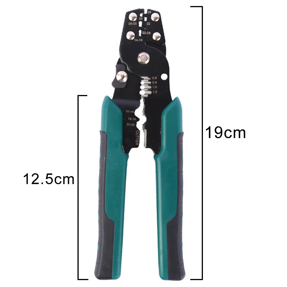 Copper Electrical Wire Connectors Set U-Shaped Crimp Terminals for Fast Wiring Cable Lock 0.5-1.5mm² with Heat Shrink Tube Kits