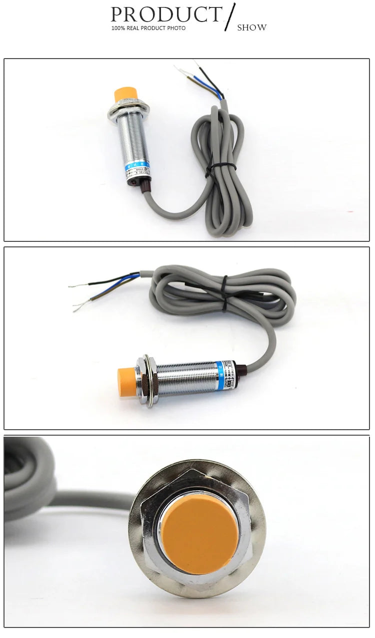 LJ18A3 Cylinder Inductive Proximity Sensor Switch M18 5MM 8MM NPN PNP DC 6~36V BX/BY/AX/AY/EX/DX/EZ/DZ Two Wire Proximity Switch