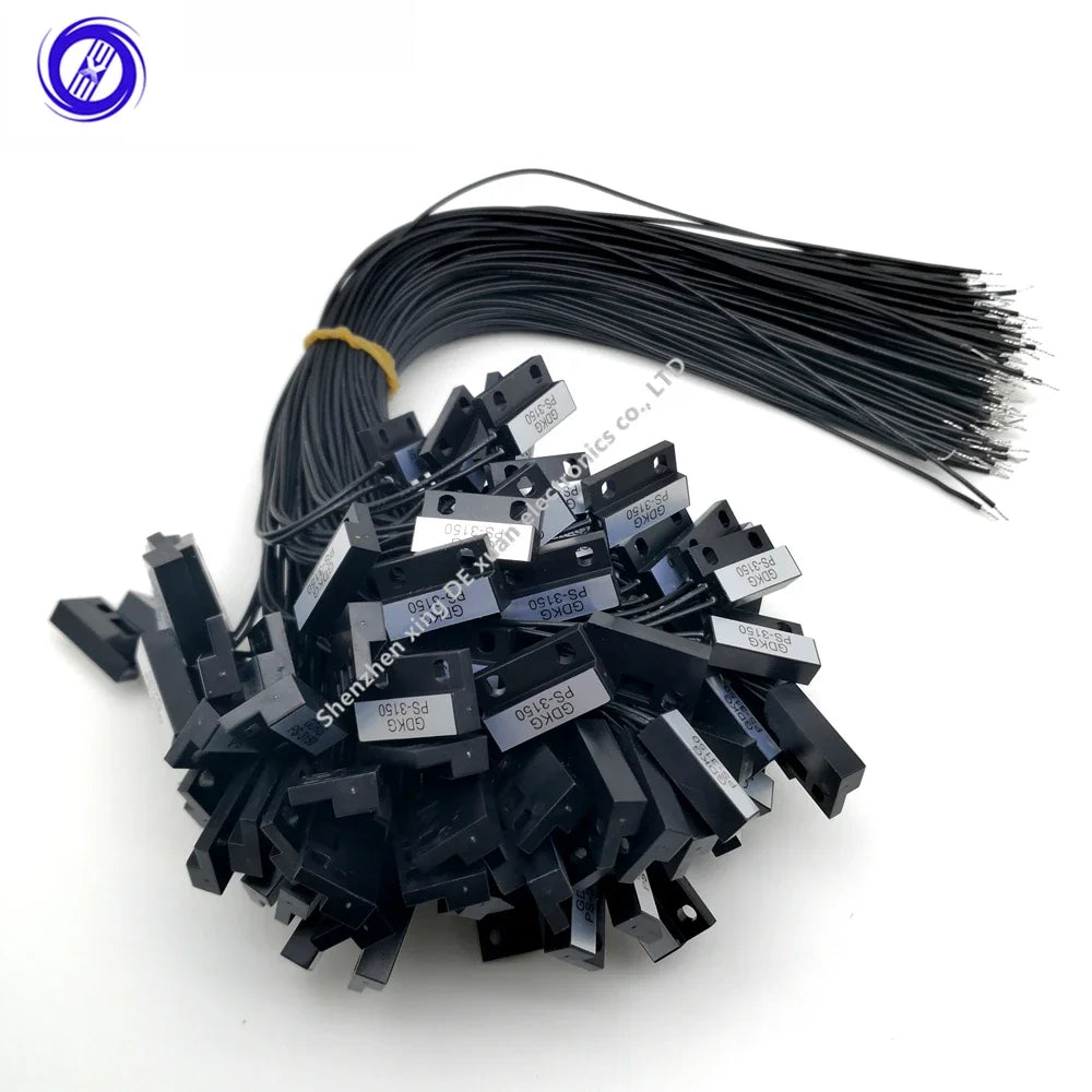 50pcs PS-3150 Normally Open NO Proximity Magnetic Sensor Reed Switch Door Window Contacts 30cm Wire Inductance Distance 1-40mm