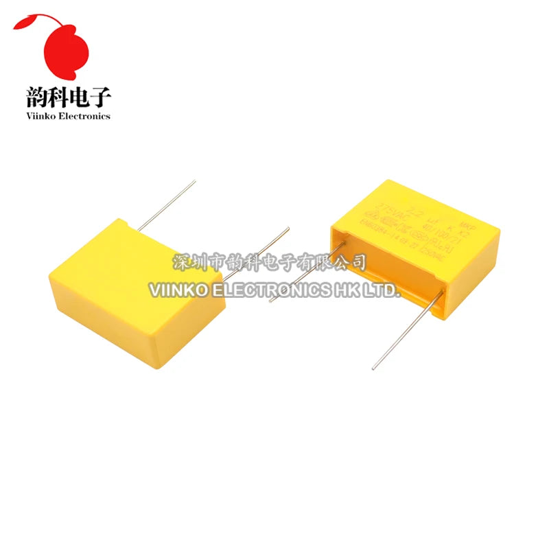 10pcs 275VAC X2 Safety capacitor 275V 10mm 15mm 22.5mm 27.5mm 0.022UF 0.047UF 0.1UF 0.22UF 0.47UF 0.68UF 1UF Polypropylene film