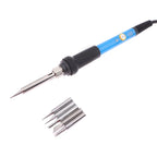 Adjustable Temperature 220V 60W Soldering Iron Set DIY Circuit Welding Repair Tool Household Set Internal Heating Temperature
