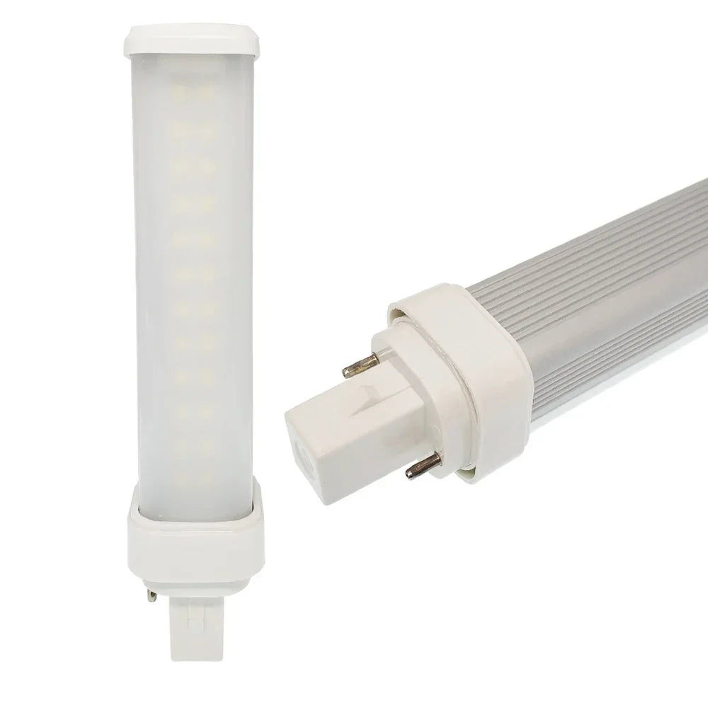 G24D 2Pin 9W LED CFL PL-C 18W 900LM Replacement Recessed Down Office Lamp Horizontal PL Plug-in Light,Ballast Removal Required