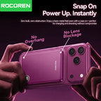 Rocoren 10000mAh Magnetic PowerBank Fast Charging 5000mAh Power Bank Portable Wireless Charger Battery For iPhone 18 17 Pro Max