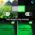 4pcs Solar Spotlight Outdoor Garden Wall Lamp for Tree Street Decor IP65 Waterproof LED Green Landscape Countyard Solar Light