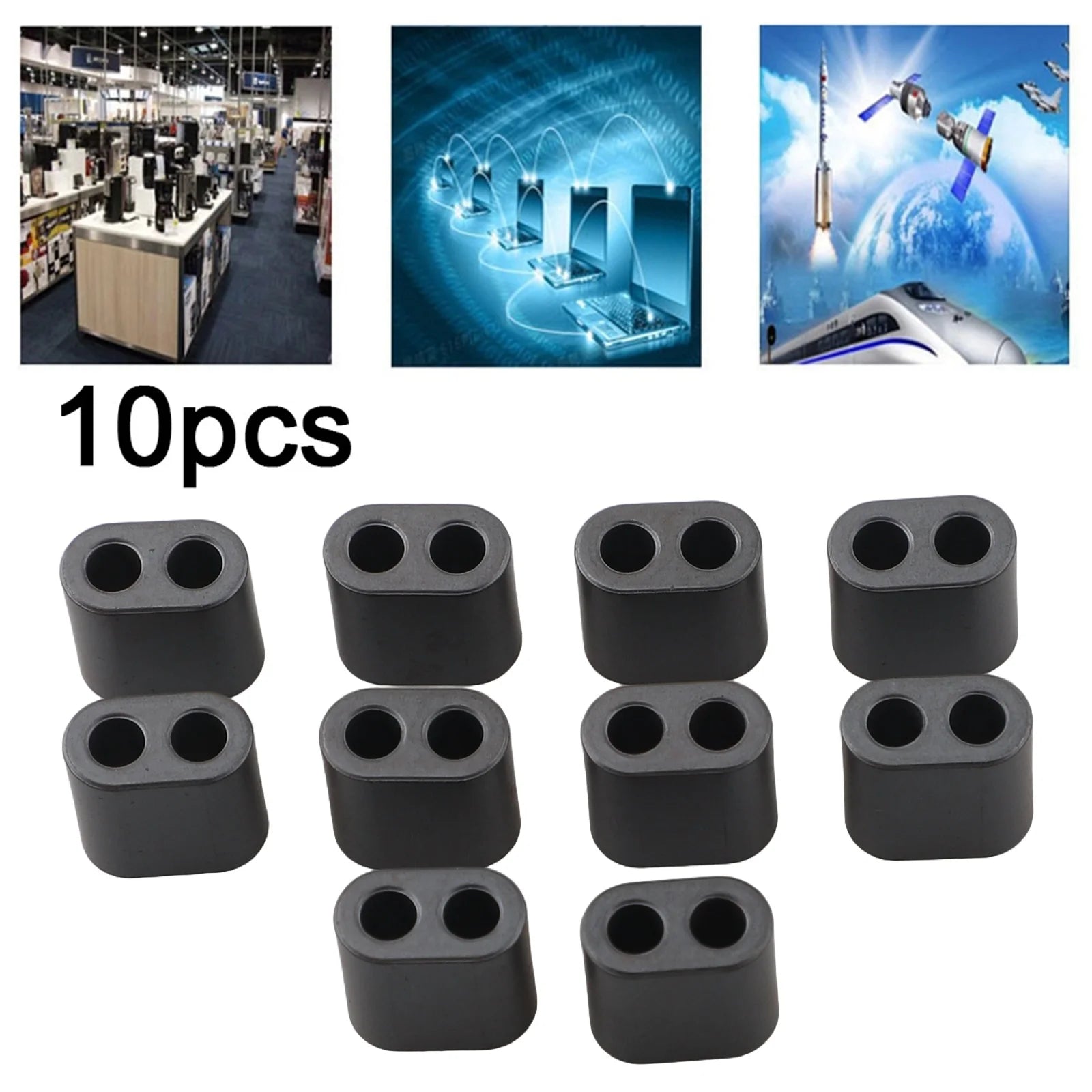 10pcs/set Toroids Ferrite Core Magnetic Ring Bead For Radio Frequency RF RFC SWR RID13.5*7.5*10-4 RID13.5*7.5*14-4 Ferrite Cores
