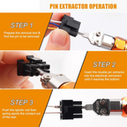TFBC 2pack for Molex Pin Extractors Terminal Release Tool Kit for Molex MX3.0 Male/Female Terminals Extraction Tool