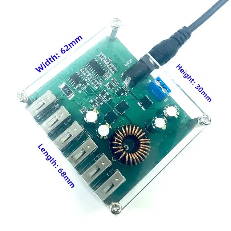 8A DC Step Down Converter 12V 24V 36V 48V to 5V USB Buck Power Module Voltage Stabilizer For Solar Car Motorcycle Battery Chargi