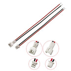 20Pcs Mini Micro JST Connector 1.25mm Pitch 2 Pin Male Plug / Jack Female Socket Electronic Wire Cable Connectors 15CM 28AWG