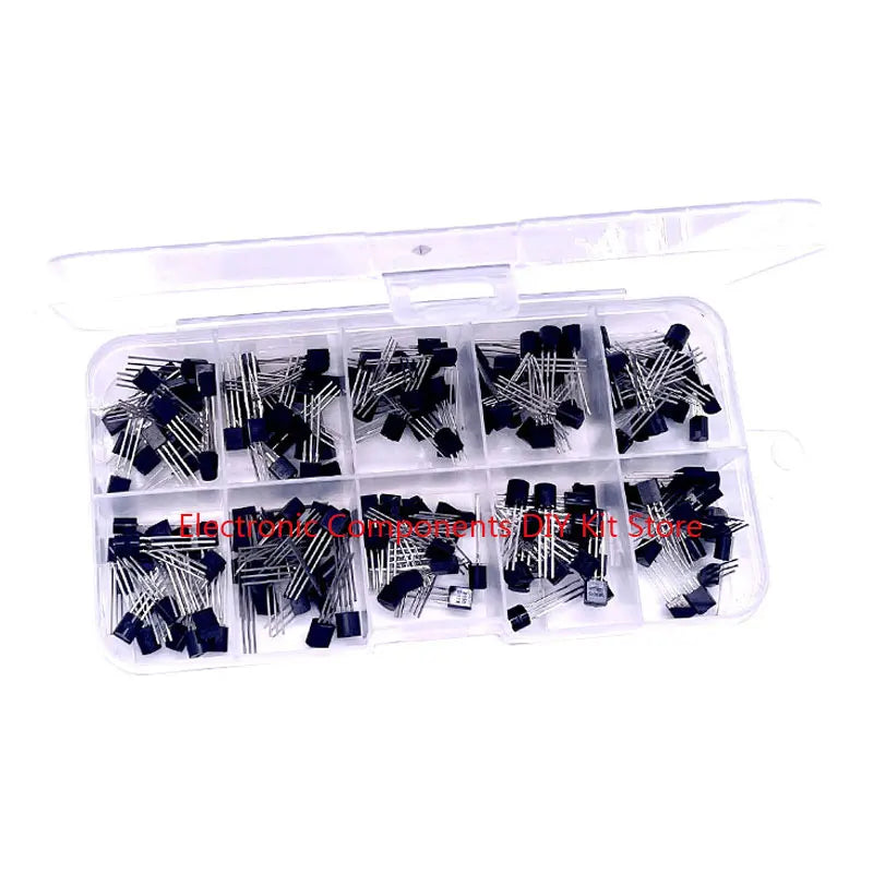 50-840PCS Transistors kit NPN PNP S8050 S8550 S9012 2N3904 2N3906 C1815 A1015 J13001 BC327 BC337 BC517 BC547 BC548 BC549 BC558