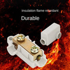 High Power Branch Terminal Quick Wire Connector Terminal Block 400V Electrical Cable Junction Box ZK-306 T-Type Wiring Terminal