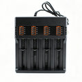 PHOMAX USB Charger 4 Slots Universal Smart Battery Charger Compatible with Multiple Sizes Including 18650 26650 18500 Batteries