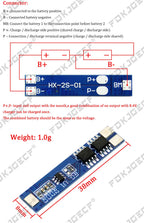 2S 5A/8A 7.4V/8.4V 18650 Lithium Battery Charger Board Li-ion Battery Charging BMS Over Charge-Discharge Protection Module