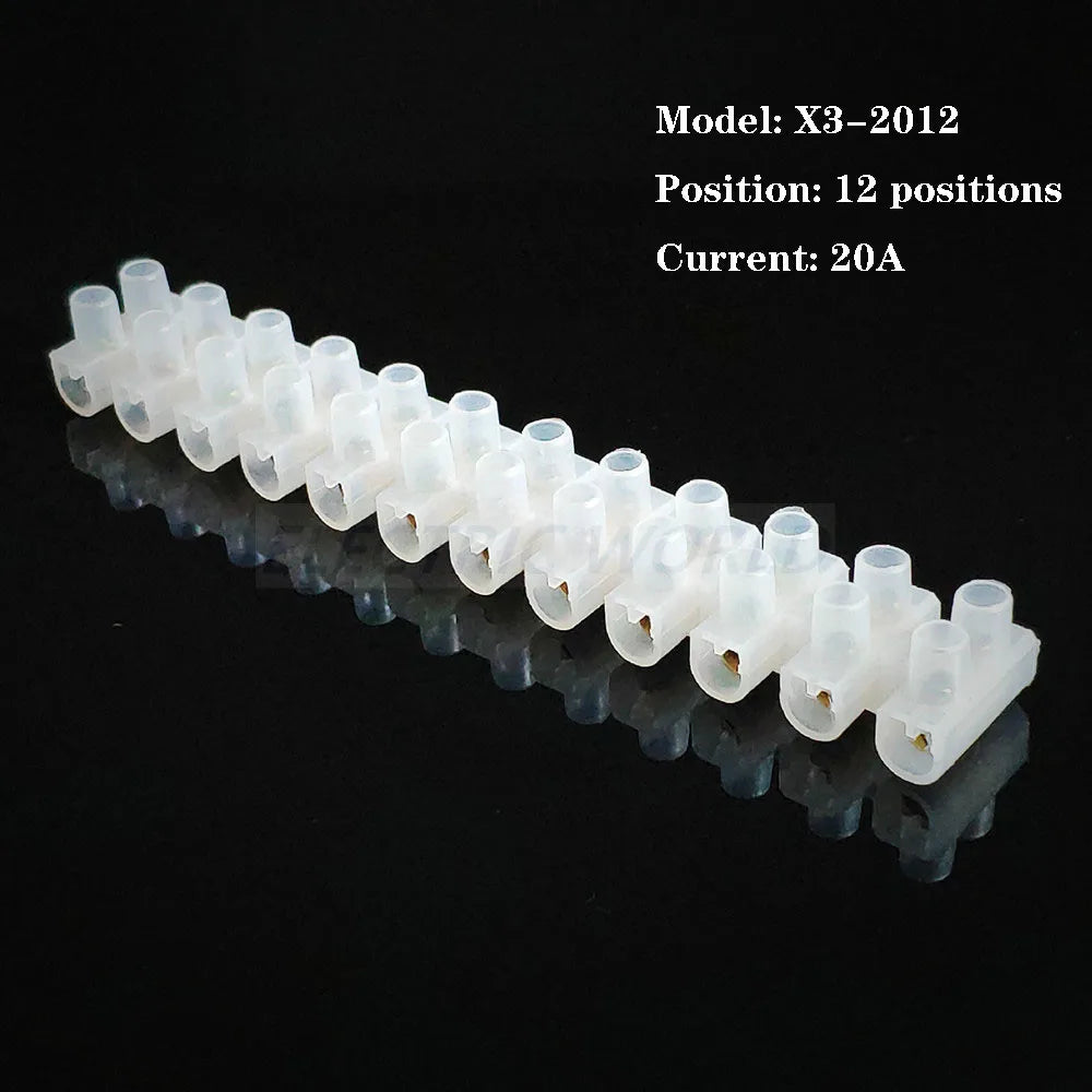 electric connector strip Wire connector Barrier Electirc Strip Block Terminal Plastic Screw terminal block connector