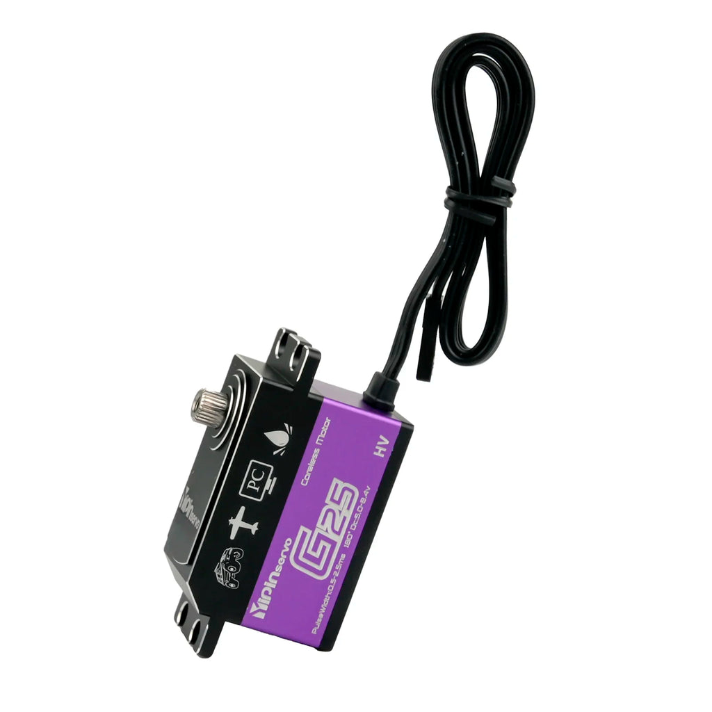 25KG Digital Servo 7.4V 180/270 Degree High Torque Coreless Motor RC Servos Rock Climbing Car Model Robot DIY Industrial Servo