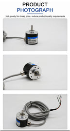 Photoelectric Incremental Rotary Encoder 38S6G5-B-G24N 50/100/200/360/400/500/600PPR AB 2 Phase DC8-24V NPN PNP Optical Encoder