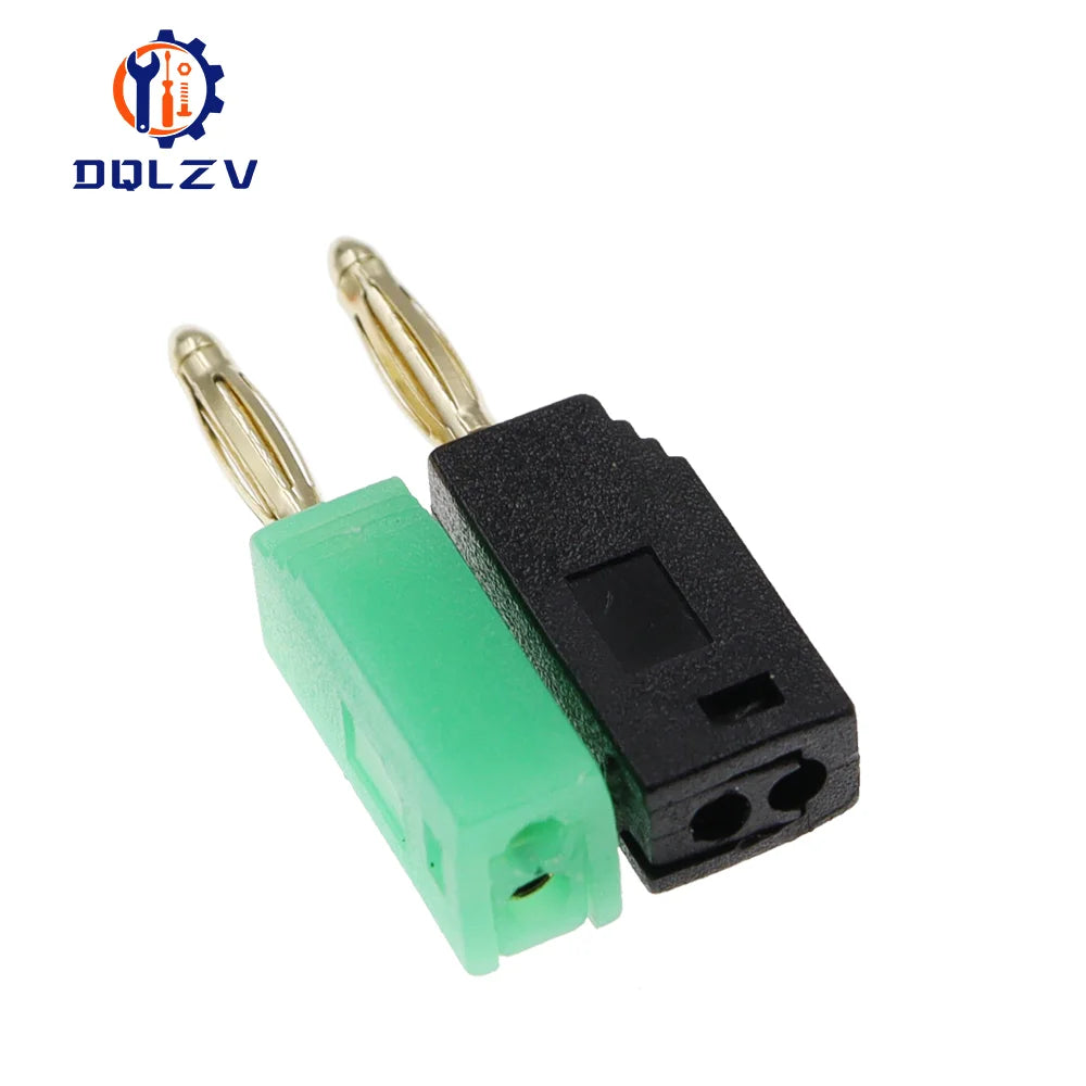 2MM Stackable Banana Plug Gold Plated Copper Mini Connector with 2mm Socket Jack Welded/soldered 30V/10A