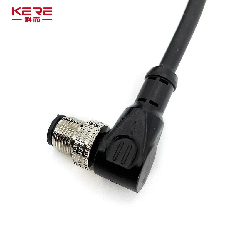 M12-4/5/8/12Pin Sensor Connector Cable Proximity Switch Plug NPN PNP Elbow 4Holes 5Holes 4Pins 5Pins Aviation Plug with 2m Wire