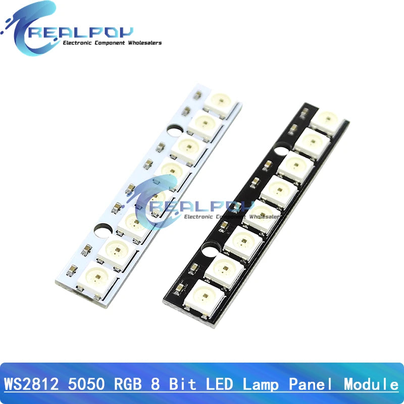 5V 8Bit 12Bit 16Bit 32Bit 64 Bits WS2812 5050 RGB LED Ring Lamp Light + Integrated Drivers For Arduino Diy ESP8266 WS2812