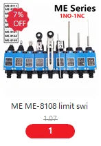 V-15 V-151 V-152 V-153 V-154 V-155 V-156-1C25 Micro Switch 16A 250VAC SPDT Momentary Travel Limit Switch 1NO1NC Lever Roller