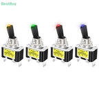 1PCS 30A 12V LED Toggle Switch Lighted Toggle Rocker Switch SPST ON Off 2 Position 3Pin For Automotive Car Aircraft