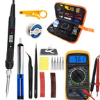 80W Digital Electric Soldering Iron Set Kit 220V 110V Temperature  Adjustable LCD Display Solder Welding Iron Tool Tips