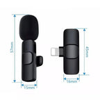 Mini Portable Wireless Lavalier Microphone for Live Broadcast Gaming Audio Video Recording Phone