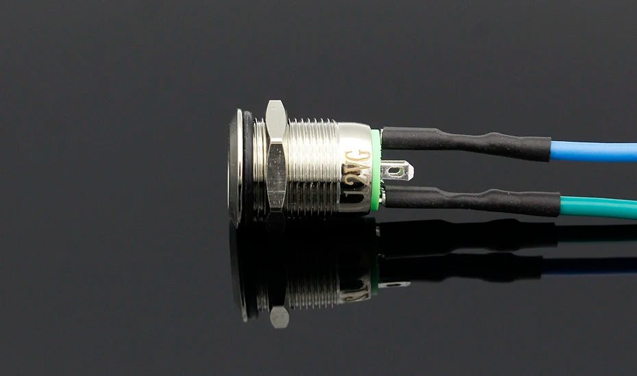 1PC 12MM with LED 3V 5V 12V 24V 220V Metal Button Switch Momentary push button auto reset waterproof illuminated