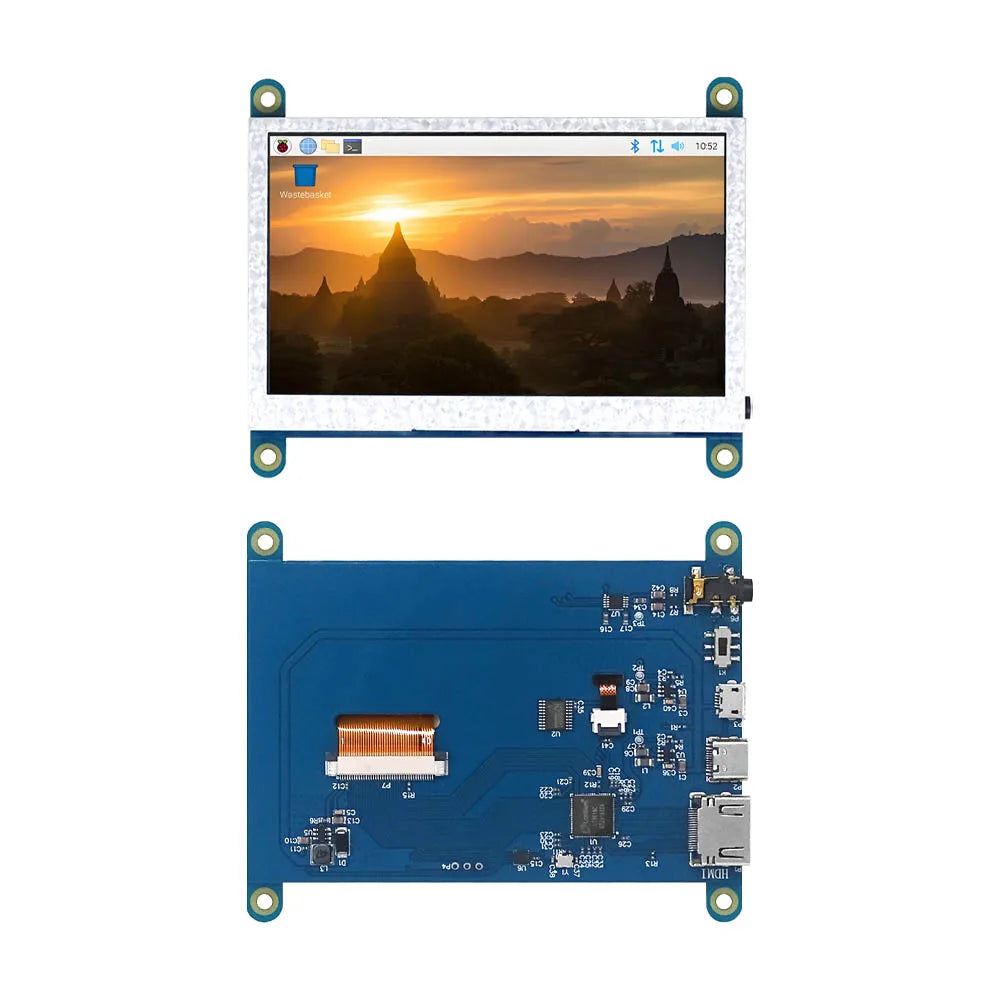 4.3/5inch  USB Touch Control HDMI LCD Display Capacitive Touch Screen Panel 800*480 5 Point Touch IPS Monitor For Raspberry Pi