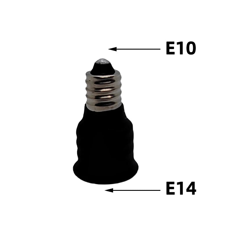 2PCS E10-E12 E11-E12 E11-E14 E12-E12 E10-E14 E17-E14 Light Socket adapter E10 to E12 Candelabra lamp holder converter,Install