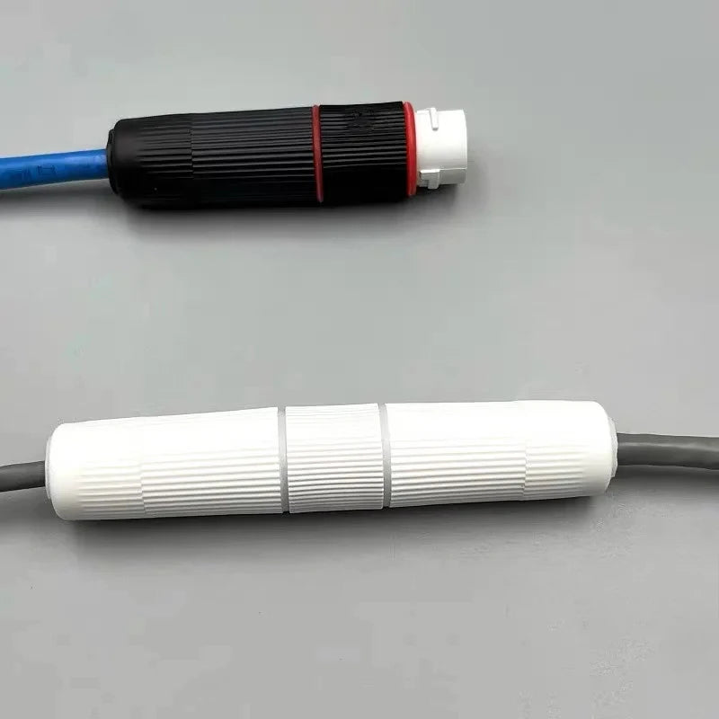 5Pcs RJ45 Docking Connector Ethernet Network Straight-through Waterproof IP67 Header , Outdoor Broadband Network Cable Extender