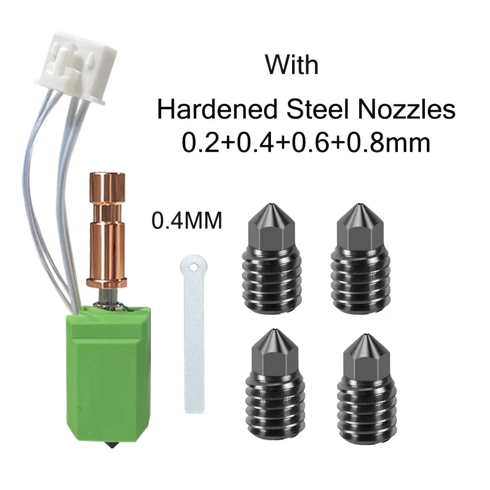 2.0 Version Upgraded Hotend For Kobra s1/s1 Combo Hotend Upgraded Thermistor Heater 200K For Anycubic Kobra S1/S1C Nozzles