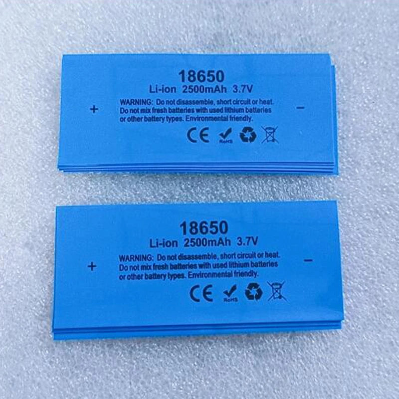 18650 Battery Packaging PVC Heat Shrinkable Film Lithium Battery Insulation Sleeve Shrink Skin Packaging Tube Packaging