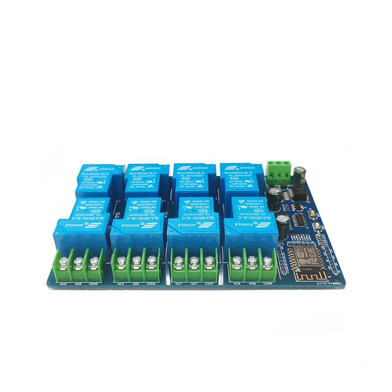 DC5V/7-28V Power Supply ESP8266 30A 8 Way WiFi Relay Module ESP-12F 8 Channel Development Board