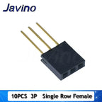 10PCS 2.54mm Single Row Female Long pins 11mm Breakaway PCB Board Pin Header socket Connector 1*2/3/4/6/8/10/15Pin For Arduino