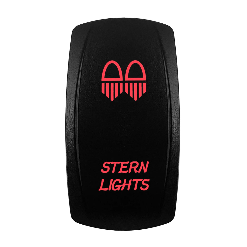 Red Led Light Rocker Switch 12V/24V SPST DPDT Toggle Switch ON OFF/ ON OFF ON Backlight Latching / Momentary Dash Panel Control