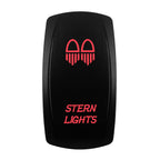 Red Led Light Rocker Switch 12V/24V SPST DPDT Toggle Switch ON OFF/ ON OFF ON Backlight Latching / Momentary Dash Panel Control