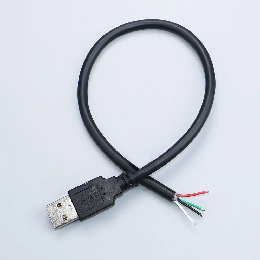 JCD 30cm/1M Power Supply Cable USB 2.0 A Female Male 2/4 Pin Wire Jack Charger Charging Cord Extension Connector DIY 5V Line