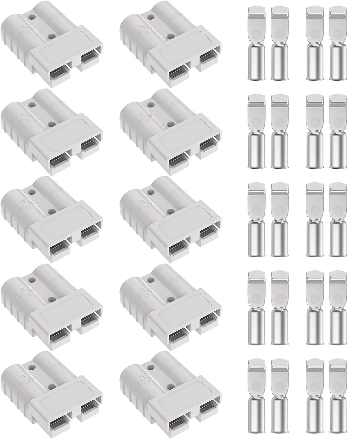 For Anderson Style Plug Connectors Adapter 50A DC for Power Tool Charger Battery Car RV Solar Panel Electronic Power Accessories