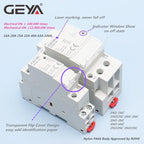 GEYA Din Rail Mounted Household Modular AC Contactor for Smart Home/Hotel - AC220V, 2P, 16A/20A/25A, 2NC/2NO/1NO1NC, 50/60Hz